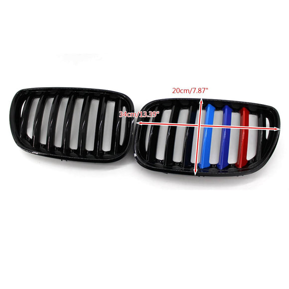 2004–2006 BMW X5 E53 3.0i/4.4i/3.0d/4.8is Front-Nierengrill, glänzend schwarz/M-Farbe, Ersatzgrill
