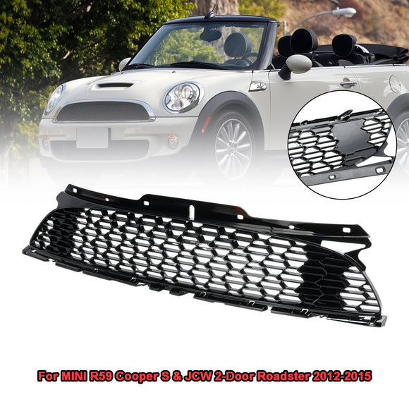 2007.06-2015 Mini Cooper S R55 R56 R57 R58 R59 JCW Style Gloss Black Griglia per paraurti anteriore