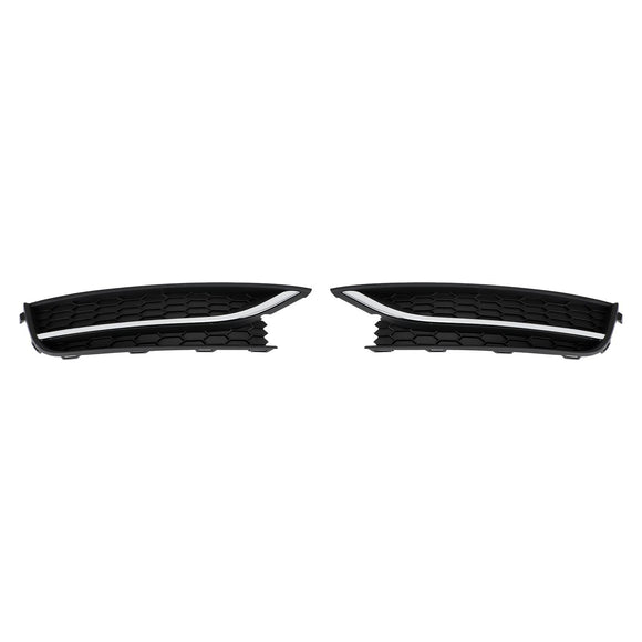 Volkswagen 2012-2015 Passat 2PCS Front Driving Fog Light Cover Black/Chrome