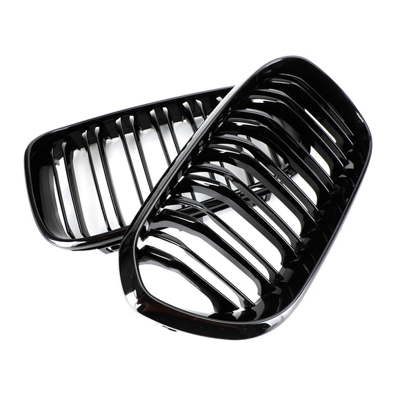 Griglia con rene anteriore, griglia nera lucida per BMW Serie 1 F20/F21 116d/118d/120d/118i/125i 2015-2017