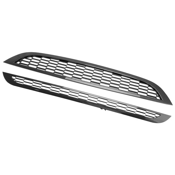 Mini Cooper R50 R52 R53 2002-2006 2 pezzi griglia anteriore a nido d'ape griglia nera sostitutiva