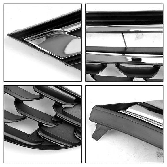 Vauxhall Astra K (Pre Facelift MK7) 2015-2019 Black Chrome Front Bumper Grill Grille Generic