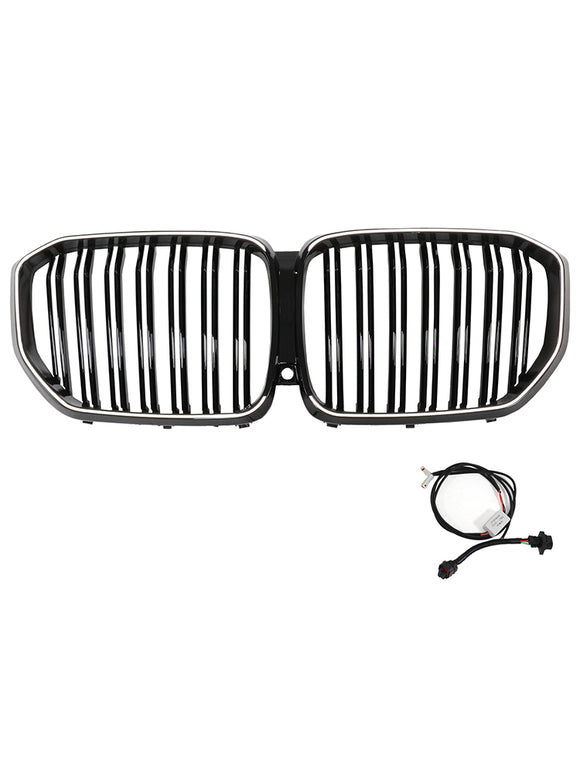 Calandre avant noire à Double lattes pour BMW X5 G05 2019 – 2022 M-Performance