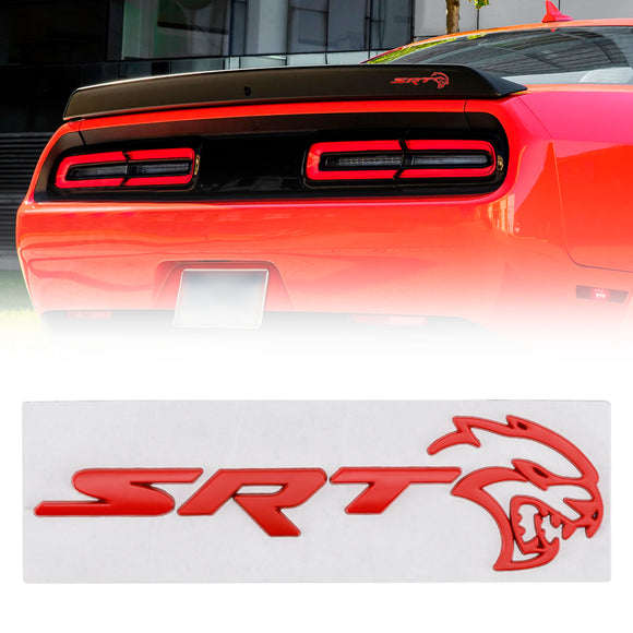 Emblema della decalcomania del portellone posteriore SRT Hellcat per il distintivo del coperchio del bagagliaio Dodge Durango Charger Challenger