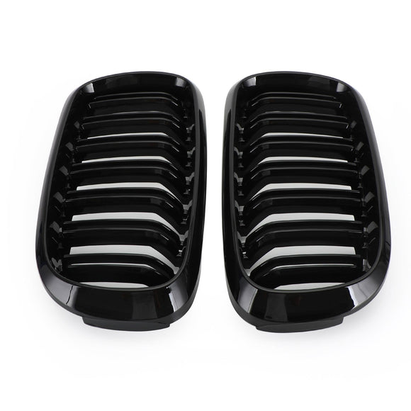 BMW 2015-2018 X6 F16 xDrive35i/xDrive50i/xDrive30d/M50d/xDrive40d Doppia griglia anteriore nera lucida