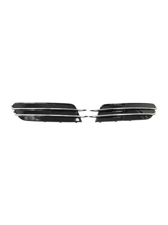 1 par de bisel de cubierta de parrilla de luz antiniebla del parachoques delantero para Audi A6 C7 2012-2014