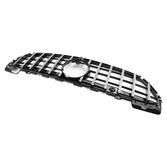 Mercedes Benz Classe C 2021.6-2023 W206 Griglia paraurti anteriore stile GT AMG C200/300/220d/C43 Griglia cromata nera