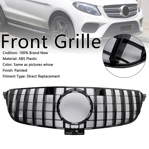 Grille de pare-chocs avant de style GT pour Mercedes Benz Classe GLE W166 2015-2018