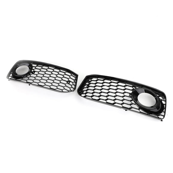 Audi 2008-2012 A5 S-Line S5 B8 RS5 2 pezzi Griglia fendinebbia griglia nera con finiture