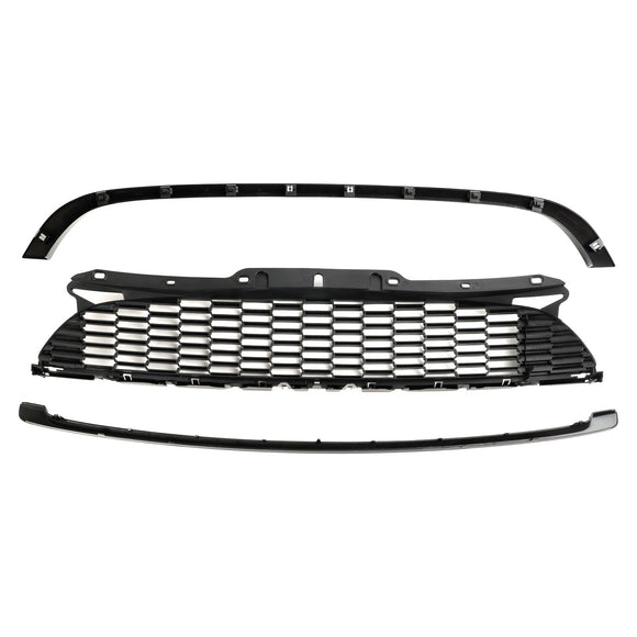 Mini R56 Cooper S del 2007-2013 & Griglia anteriore nera lucida JCW 3 porte Hatchback 3 pezzi