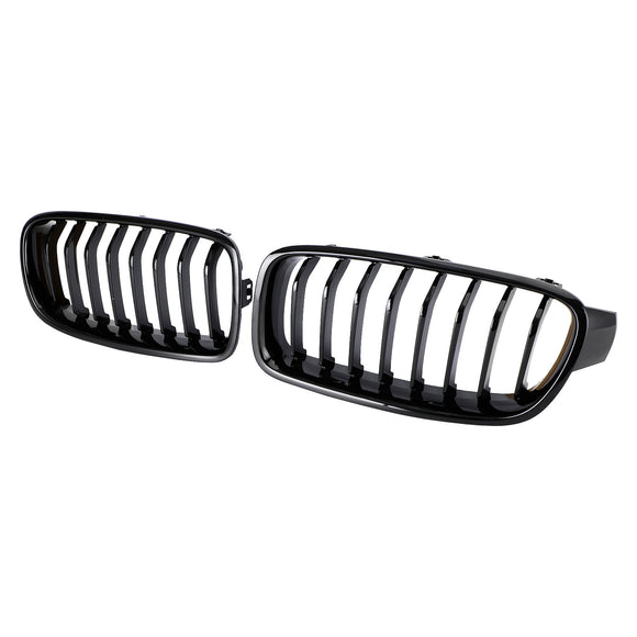 BMW 2012–2019 3er F30 F31 318i/320i/328i/330i/335i/340i/320d glänzend schwarzer Grill vorne Nierengrill