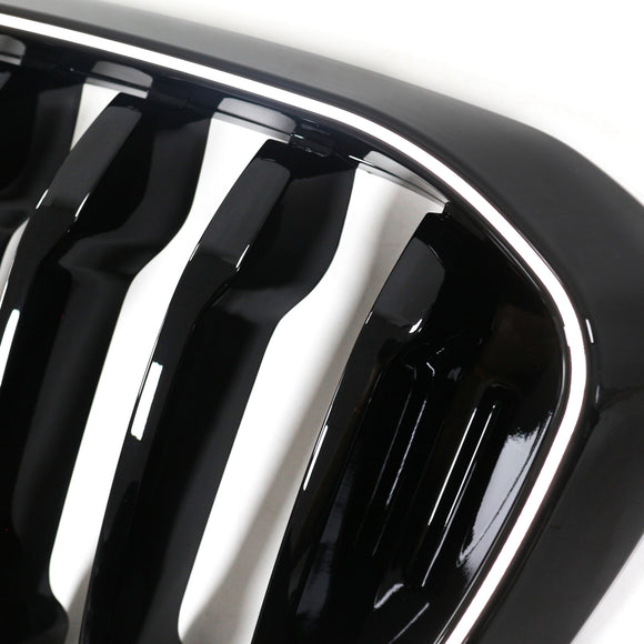 Rejilla de malla frontal negra brillante para BMW X4 G02 X3 G01 G08 2018-2021