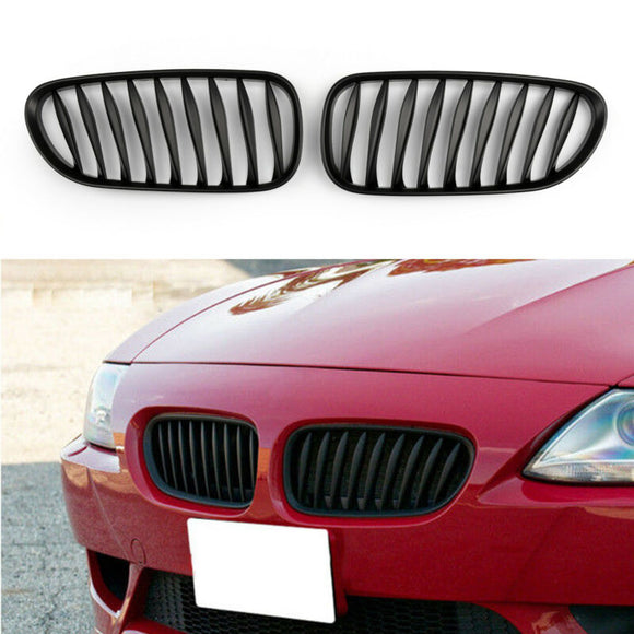 BMW 2003-2008 E85 E86 Z4 3.0i/2.5i/3.0si/2.0i/Z4 M Paraurti anteriore Sport Rene Griglia Griglia nera opaca