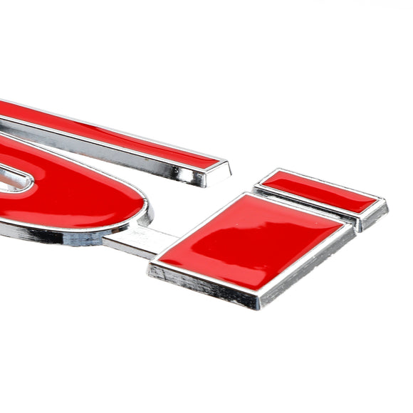 Si Front Bumper Grille Emblem for Honda Grill Red Chrome / Black Chrome / Red Black Decal Badge