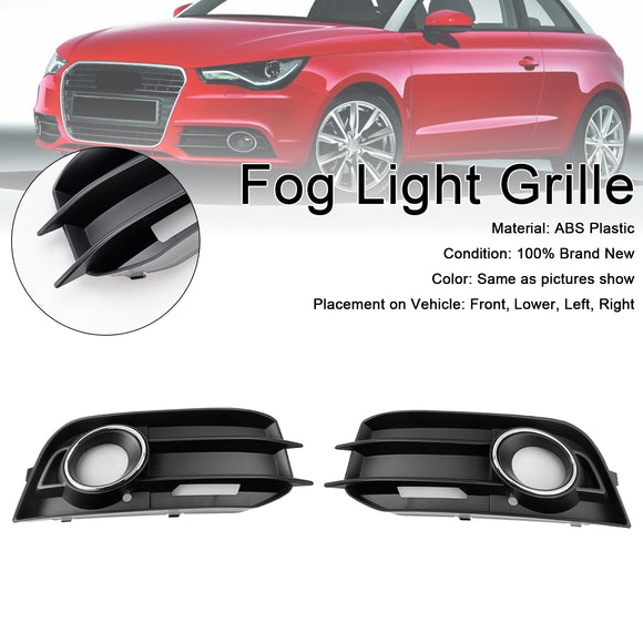 2010-2014 Audi A1 8X 2 pièces calandre antibrouillard Standard pare-chocs avant couvercle de calandre inférieur 8X0807681A 8X0807682A