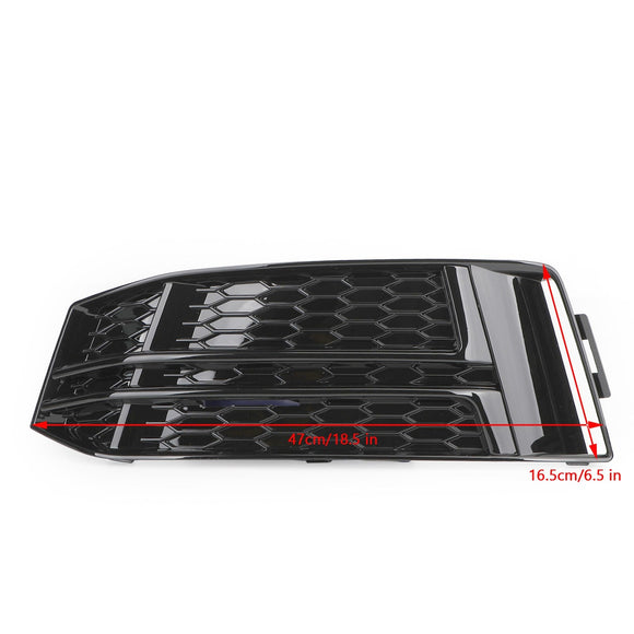 Audi S4/A4 B9 S-LINE 2016-2018 2 pezzi nero copertura fendinebbia anteriore griglia paraurti 8W0807681F 8W0807682F Generico