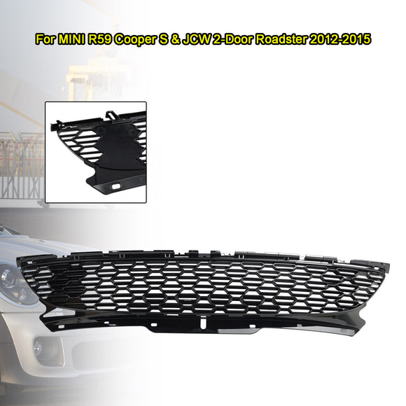 2007.06-2015 Mini Cooper S R55 R56 R57 R58 R59 JCW Style Gloss Black Griglia per paraurti anteriore