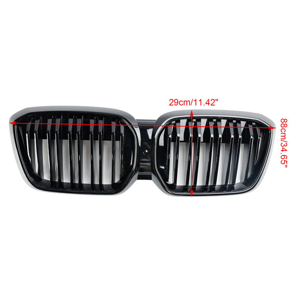 2022-2024 BMW G08 LCI IX3 Premier Edition/M Sport/ProGloss Black Grille Front Kidney Grill