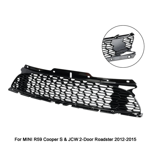 2007.06-2015 Mini Cooper S R55 R56 R57 R58 R59 JCW Style Gloss Black Griglia per paraurti anteriore
