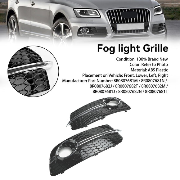 Audi 2013-2017 Q5 versión estándar 8R0807681M 8R0807682J parrilla de luz antiniebla del parachoques delantero