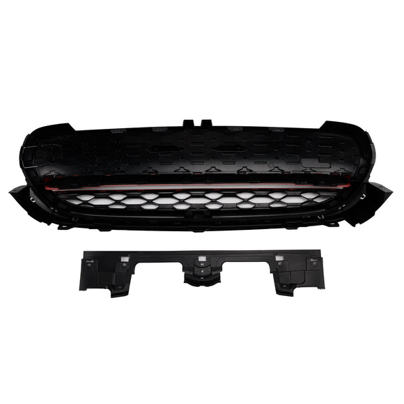 2014-2021 Mini Cooper F55 F56 F57 GP-Style Grill Front Bumper Gloss Black Red Trim Grille