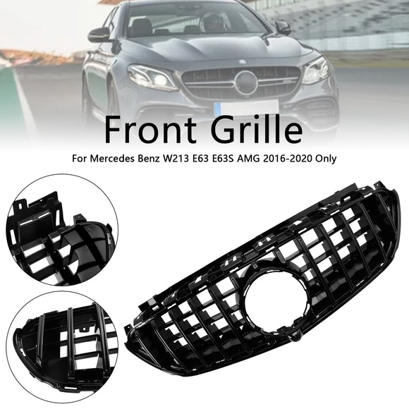Mercedes Benz Classe E 2016-2020 W213 Griglia anteriore AMG E63 E63S GT Griglia nera lucida Stile Panamericana