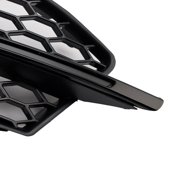 Audi A3 S-Line 8V 2013-2016 Honeycomb Fog Light Grill Front Bumper Lower Cover Black Grille 8V3807681G 8V3807682G