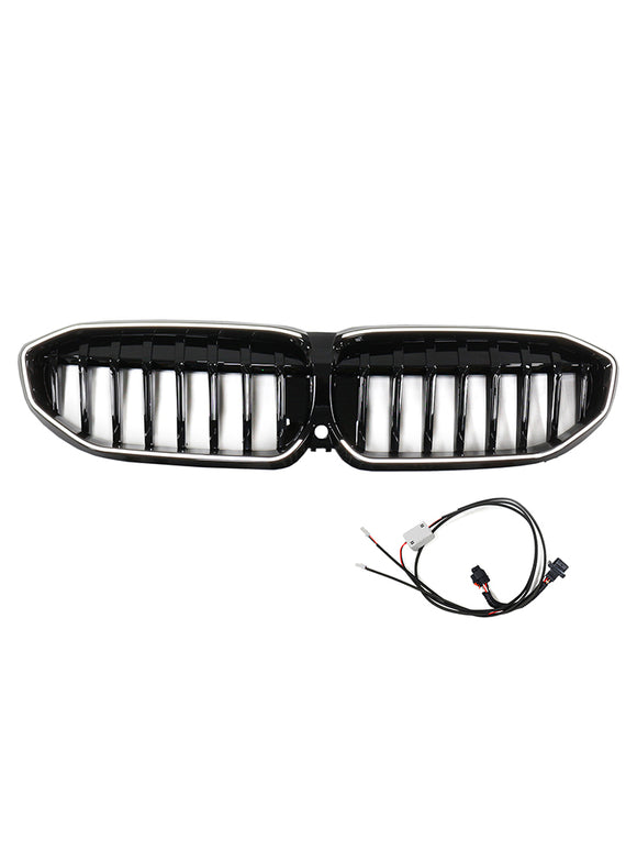 Griglia a rene nera lucida 51138072085 per BMW Serie 3 G20 2019-2022