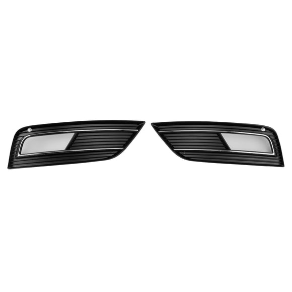 Rejilla de cubierta de luz antiniebla estilo S4, compatible con parachoques estándar Audi A4 B8.5 2013-2015