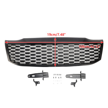 Toyota Hilux Vigo MK7 2012–2014 Frontstoßstangengrill, mattschwarzer Grill - 0