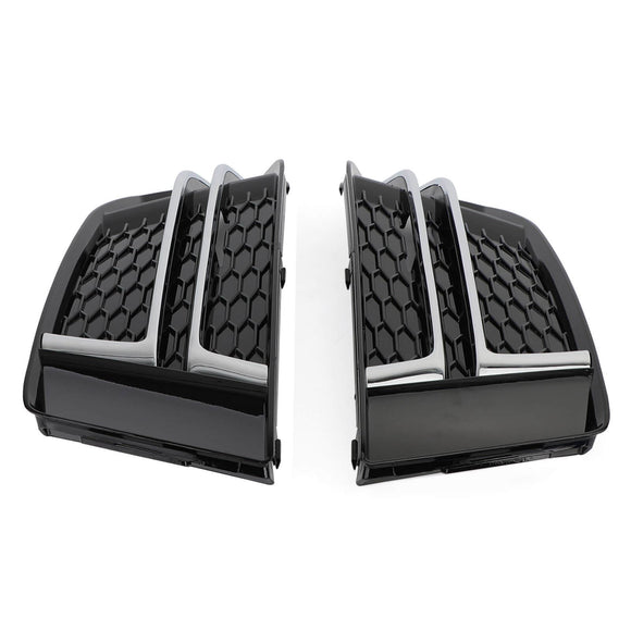 Paire de caches antibrouillard avant pour Audi S4/A4 B9 S-Line 2016-2018, grille de pare-chocs 8W0807681F 8W0807682F Générique