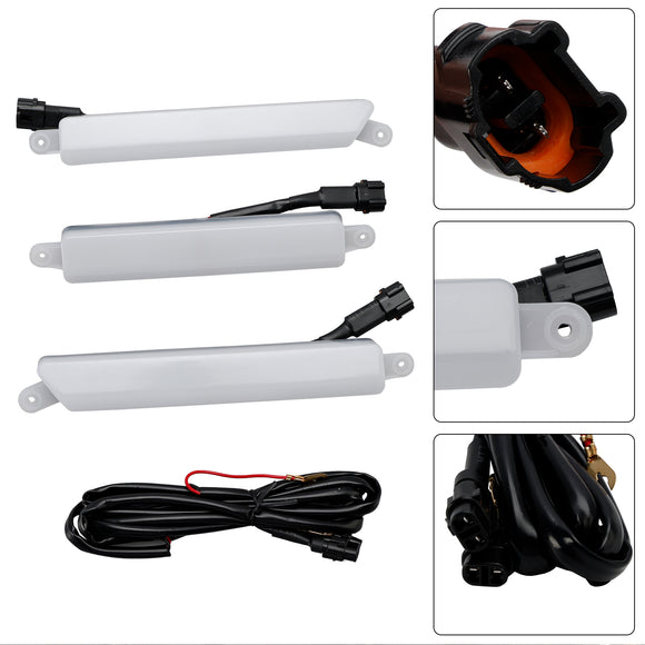 Luci LED bianche/gialle della griglia del paraurti anteriore 2016-2023 del guardia forestale T6/T7 limitato/XL/XLT/Wildtrak di Ford