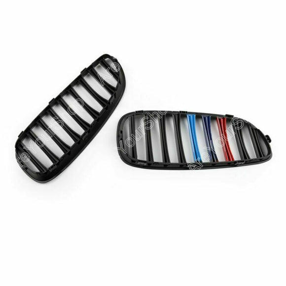 BMW 2009-2016 Z4 E89 28i 30i 35i 35is 2 piezas M-Color parrilla delantera tipo riñón parrilla negra mate