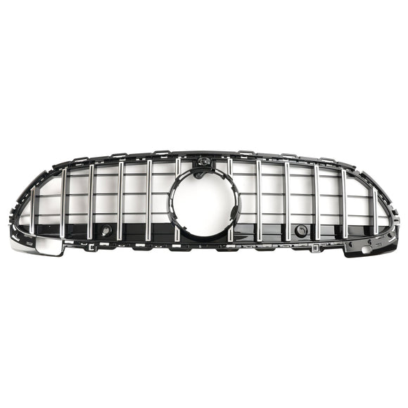 Mercedes Benz Classe C 2021.6-2023 W206 Griglia paraurti anteriore stile GT AMG C200/300/220d/C43 Griglia cromata nera