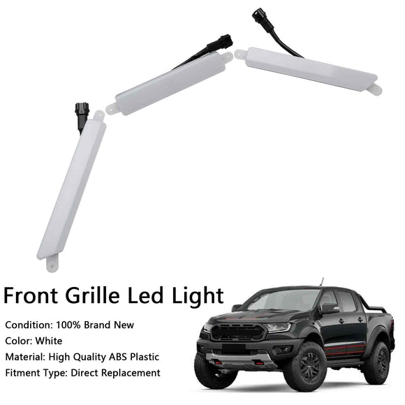 Luci LED bianche/gialle della griglia del paraurti anteriore 2016-2023 del guardia forestale T6/T7 limitato/XL/XLT/Wildtrak di Ford
