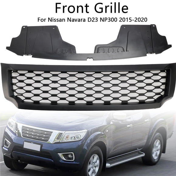 Parrilla negra mate para parachoques delantero Nissan Navara NP300 D23 2015-2020