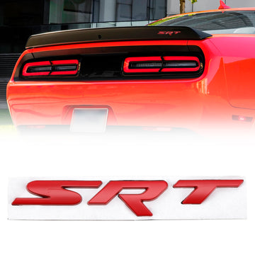 Emblème de décalcomanie SRT de hayon arrière pour Dodge Durango Charger Challenger Badge de couvercle de coffre