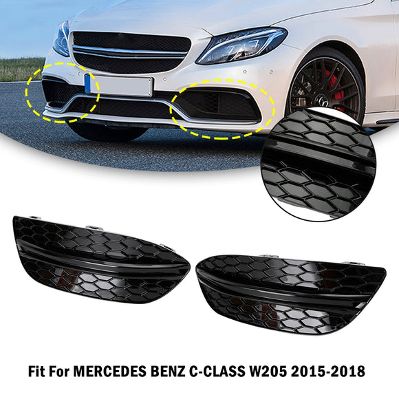 Mercedes Benz 2015-2018 C-Class W205 Base Sedan 14475205 2PCS Front Fog Light Cover