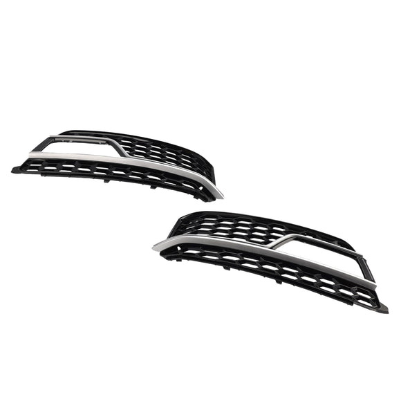 Audi A5 Sline / S5 2013-2016 2PCS Front Fog Lamp Black Grill Honeycomb Replacement Grille