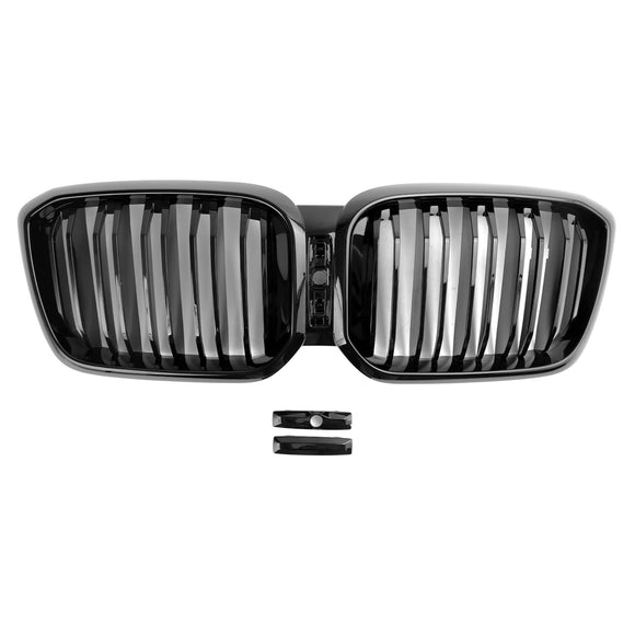 2022-2023 BMW X4 G02 xDrive30i/xDrive20d/xDrive30d/xDrive30e/M40i Front Kidney Grill Gloss Black Grille
