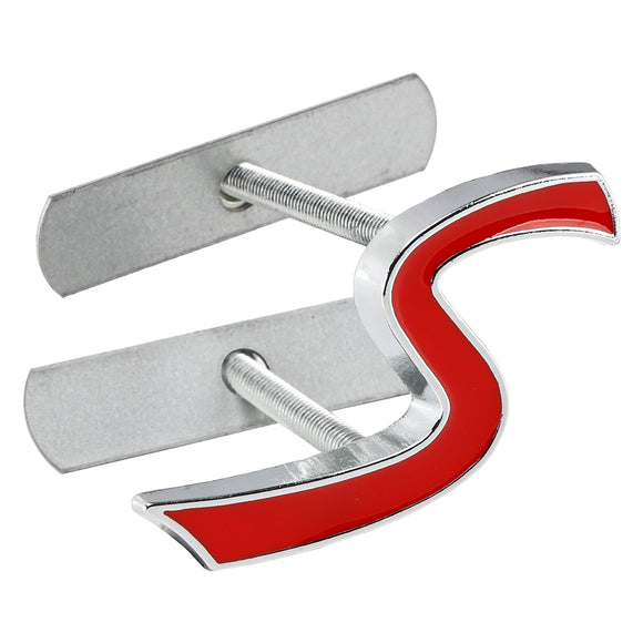 Insignia de calcomanía con emblema de rejilla delantera S para MINI Cooper R50 R53 R55 R56 R57 R59 F56 F55