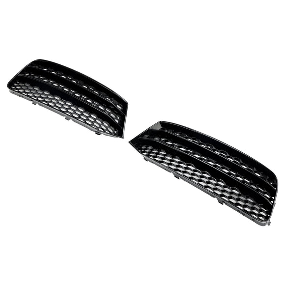 2015-2018 Audi A1 8X Honeycomb Lower Grile Front Bumper Pair Fog Light Cover Grill 8XA807681B 8XA807682B