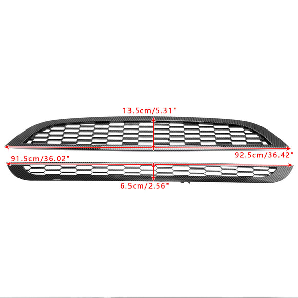 Mini Cooper R50 R52 R53 2002-2006 2 pezzi griglia anteriore a nido d'ape griglia nera sostitutiva