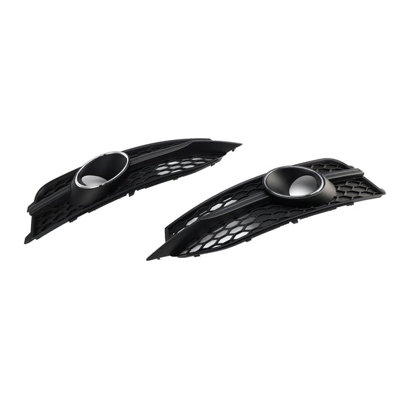 Audi A7 S-Line/S7 2012-2015 parachoques delantero negro rejilla de luz antiniebla cubierta de parrilla inferior de panal 4G8807681C9B9 4G8807682C9B9
