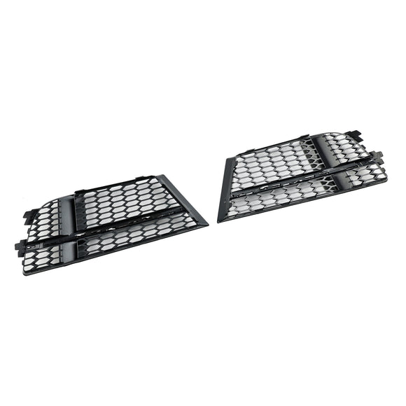 2016.5-2020 Audi A3 (8V) S-LINE / S3 Front Fog Light Cover Bezel Grill Black Chrome Honeycomb Grille 8V3807681AE 8V3807682Q