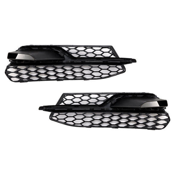 2013-2016 Audi S3 8V Honeycomb Lower Grille Front Bumper Fog Light Cover Black Grill 8V3807681L 8V3807681K