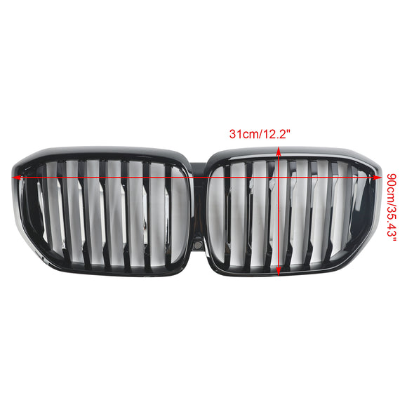 2024 BMW G05 LCI X5 xDrive40i/xDrive45e/xDrive30d/xDrive50e/M60i Calandre de pare-chocs avant Grille noire brillante