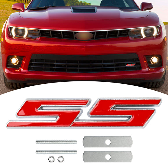 Front Grille SS Emblem for Chevrolet Chevy Camaro Impala Malibu Holden Decal Badge