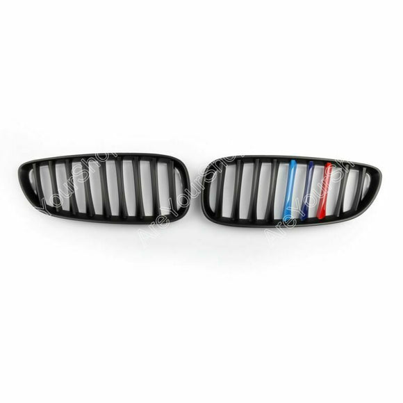 BMW 2009-2016 Z4 E89 28i 30i 35i 35is 2 piezas M-Color parrilla delantera tipo riñón parrilla negra mate