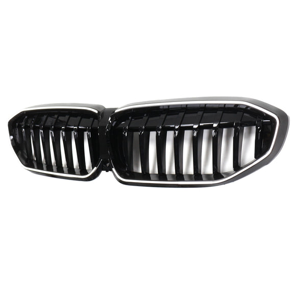 Griglia a rene nera lucida 51138072085 per BMW Serie 3 G20 2019-2022